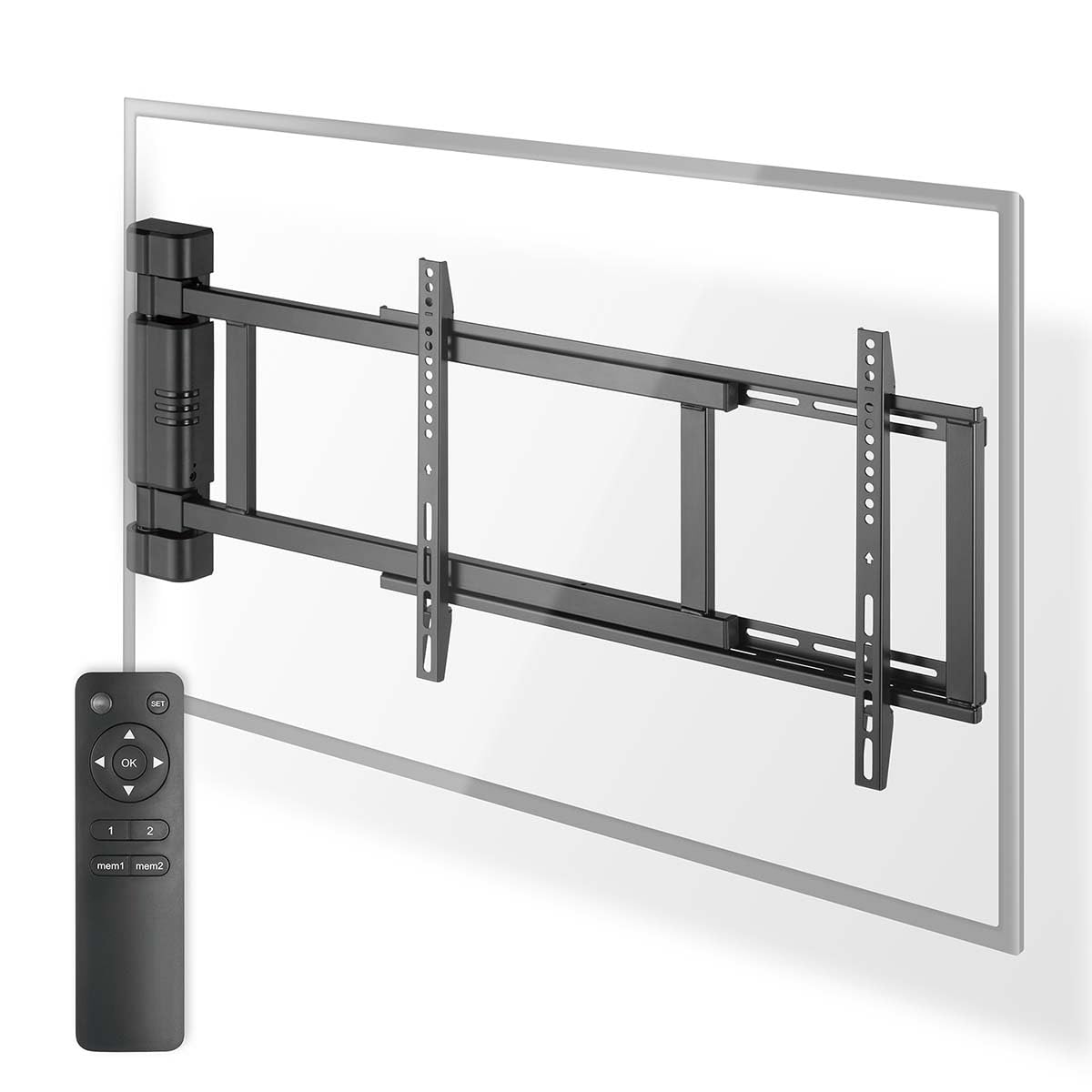 Nedis Motorisierte TV-Wandhalterung Motorisierte TV-Wandhalterung | 32-75" | ferngesteuert | ABS/Stahl |