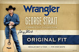 Wrangler George Strait Jeans de Corte Vaquero para Hombre, Piedra Oscuro, 31W/32L