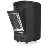 Behringer EUROPORT EPS500MP3 Sistema de megafonía portátil ultracompacto de 500 vatios y 8 canales con reproductor de MP3, reverberación y opción inalámbrica