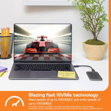WD My Passport 4TB SSD Externo Portátil, Disco duro externo SSD con velodidad de lectura de hasta 1050 MB/s 1000 MB/s de escritura, Funciona con PC, Xbox y Playstation, Gris espacial