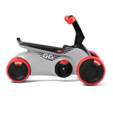 Berg GO² - Coche Antideslizante 2 en 1, tobogán y Rueda para niños, con Pedales Plegables, Juguete para niños a Partir de 10 Meses (SparX Rojo)