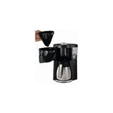 Melitta Look V Therm Perfection 1025-16 - Cafetera de goteo con jarra térmica y protección antical, cafetera de filtro con depósito extraíble, máquina de café para hasta 10 tazas, 1,25 L, negro