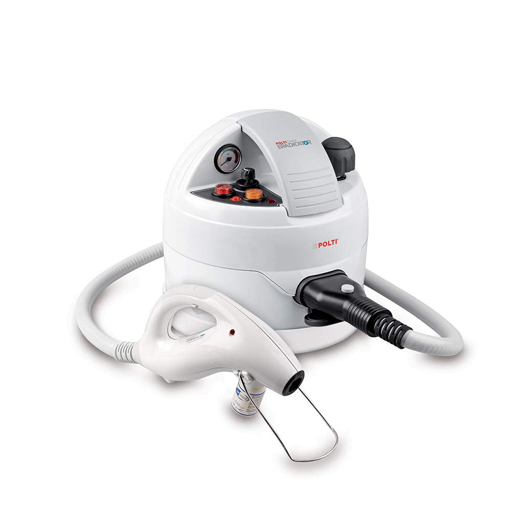 Polti Cimex Eradicator Limpiador a Vapor para la Desinfestación de las Chinches de Cama, Sin Insecticidas, Vapor Seco Saturado sobrecalentado hasta 180 grados C, 2250W, Acero Inoxidable, Blanco