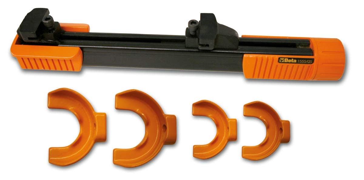 Beta 1555/QS - Compresor para muelles amortiguadores MacPherson y equivalentes con cuatro estribos y protecciones para el cuerpo