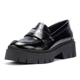 HUGO Kris_Loafer_BRPU, Mocasines Planos Mujer, Black, 41 EU