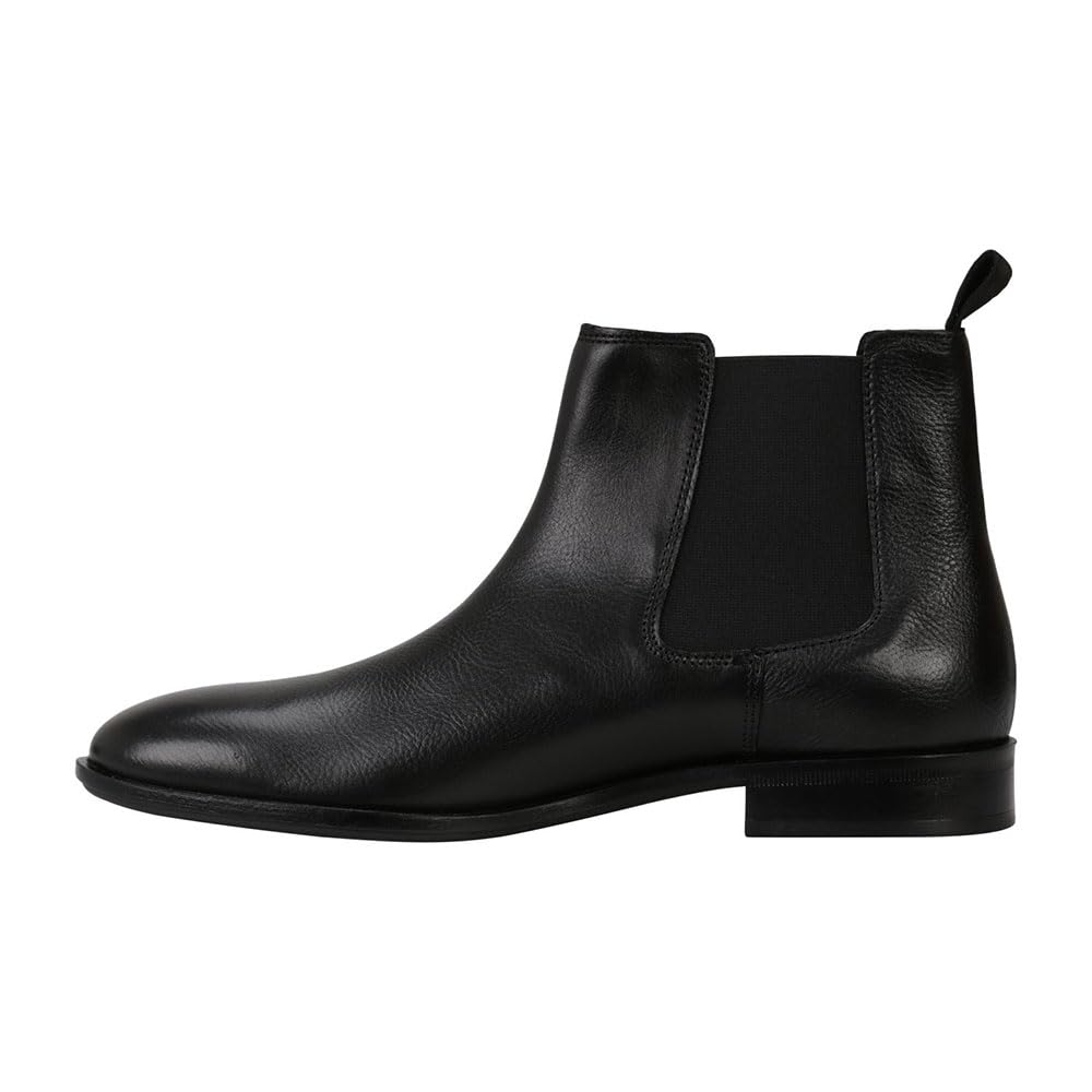 BOSS Colby_cheb_gr, Bota Chelsea para Hombre, Negro, 48 EU