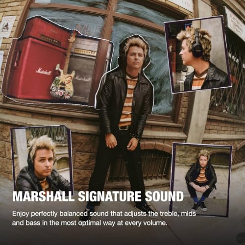 Marshall Monitor III ANC Auriculares con Cancelación Activa de Ruido, Inalámbricos Bluetooth, 70 Horas de Reproducción - Negro