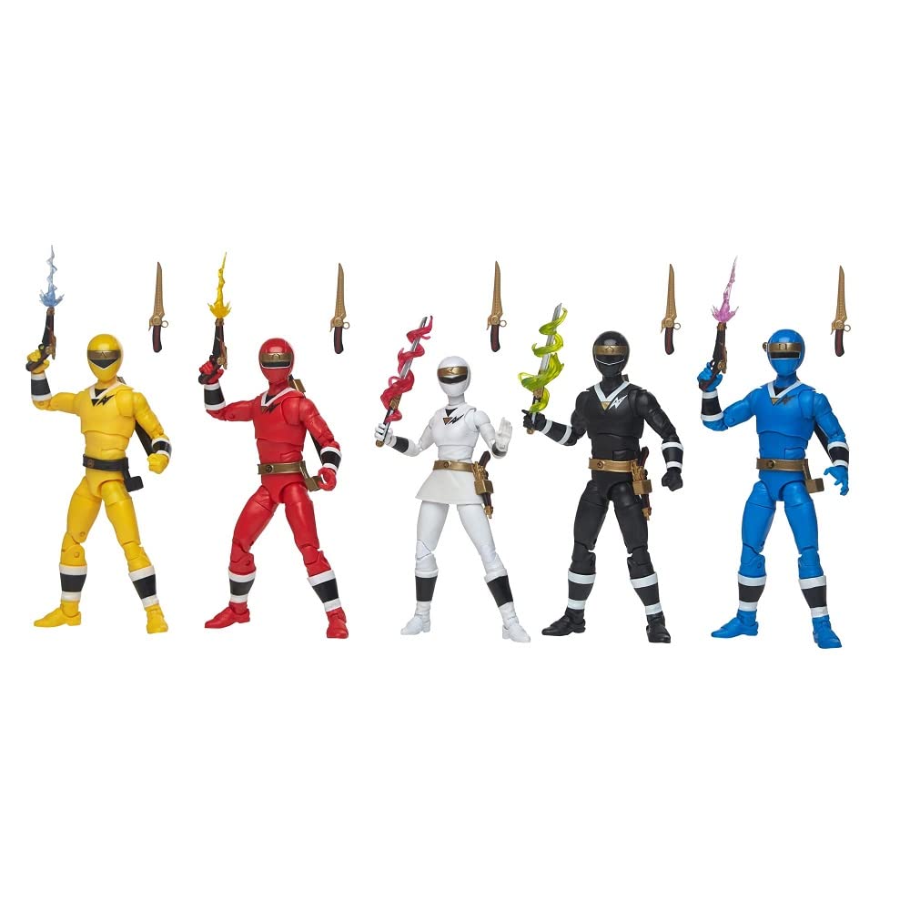 Power Rangers - Lightning Collection - Pack de 5 Alien Rangers - Figuras Premium coleccionables de 15 cm con Accesorios