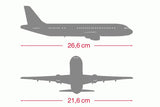 herpa avión en Miniatura Luftwaffe Ilyushin IL-62M Unidad de Vuelo Oficial, Escala 1:200, artículo de colección, Modelo sin Base, Metal