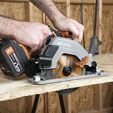 Evolution Sierra circular inalámbrica R165CCS-Li de Evolution Power Tools con corte multimaterial - Incluye batería de 4 Ah y cargador, hoja TCT de 165 mm y garantía de 3 años