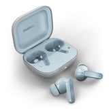 Motorola Moto Buds, Auriculares inalámbricos, Sonido inmersivo con Dolby Atmos, reducción de Ruido, autonomía de 42 Horas, 3 micrófonos, Azul Cielo [versión Francesa]
