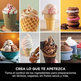 Ninja Swirl by CREAMi máquina de helados y máquina de yogurt helado con 2 tarrinas, 13 funciones, prepara helado, helado cremoso, gelato, sorbete, batido y más, opción de extras, Plata, NC701EU