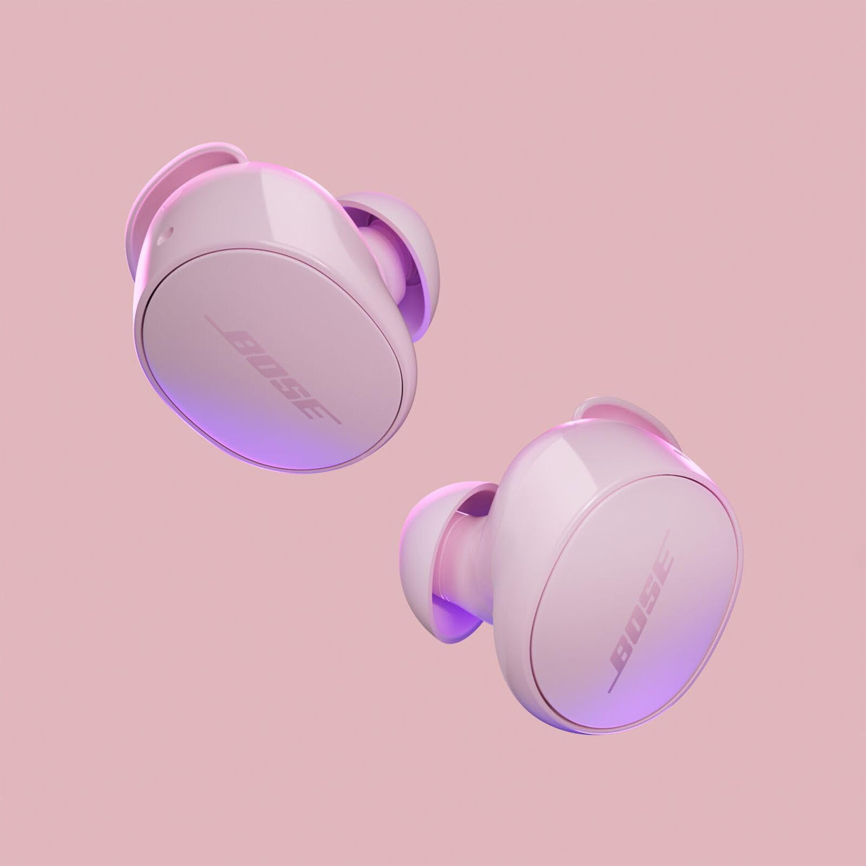 Bose QuietComfort Earbuds True Wireless, Auriculares con Bluetooth con cancelación de Ruido Activa y micrófono, Tecnología Deep Bass y clasificación IPX4, hasta 8,5 Horas de autonomía, Rosa Palo