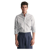 GANT Slim Oxford Banker Stripe Shirt, Persian Blue, M para Hombre