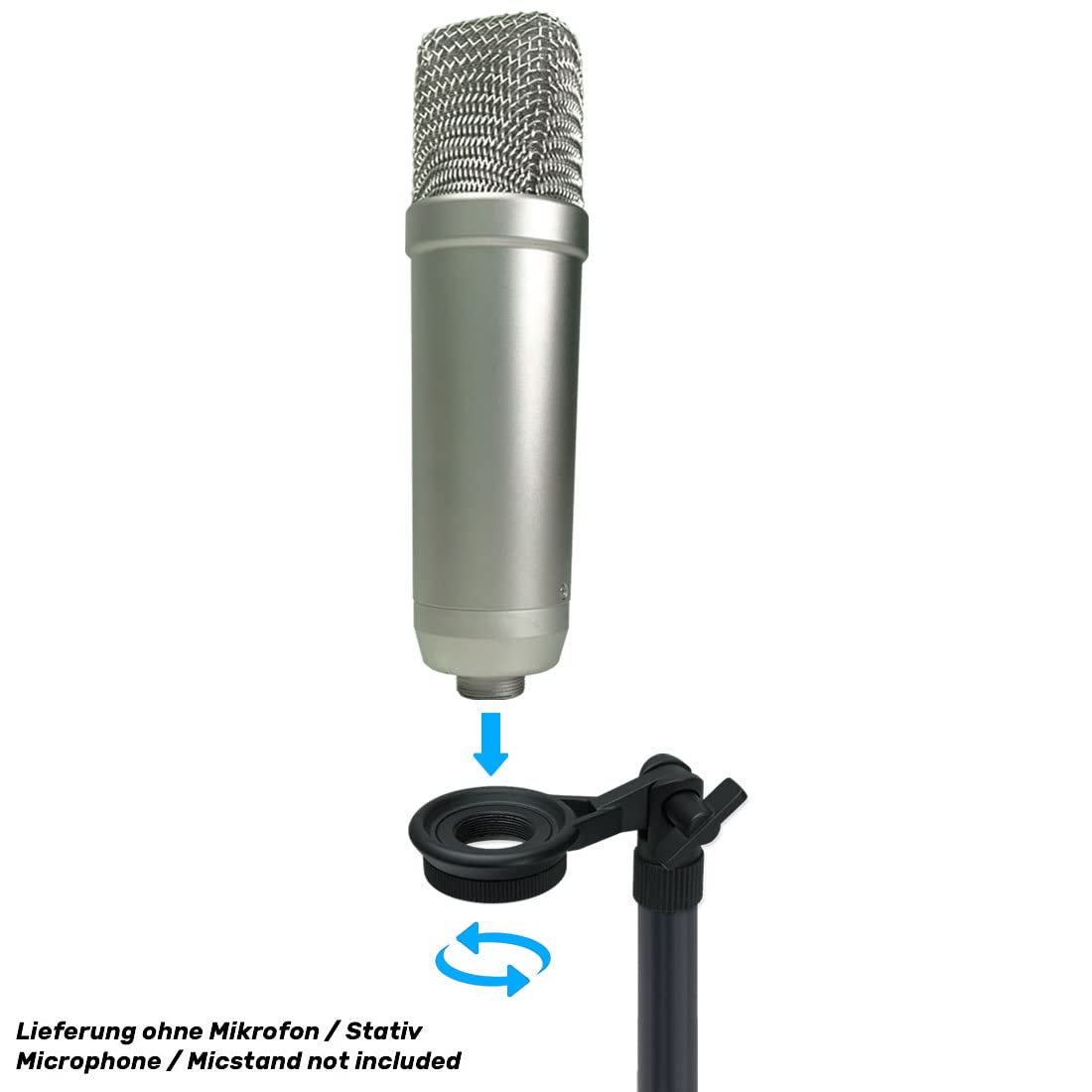 keepdrum MSA033 - Soporte para micrófono Rode NT-USB NT1-A Podcaster