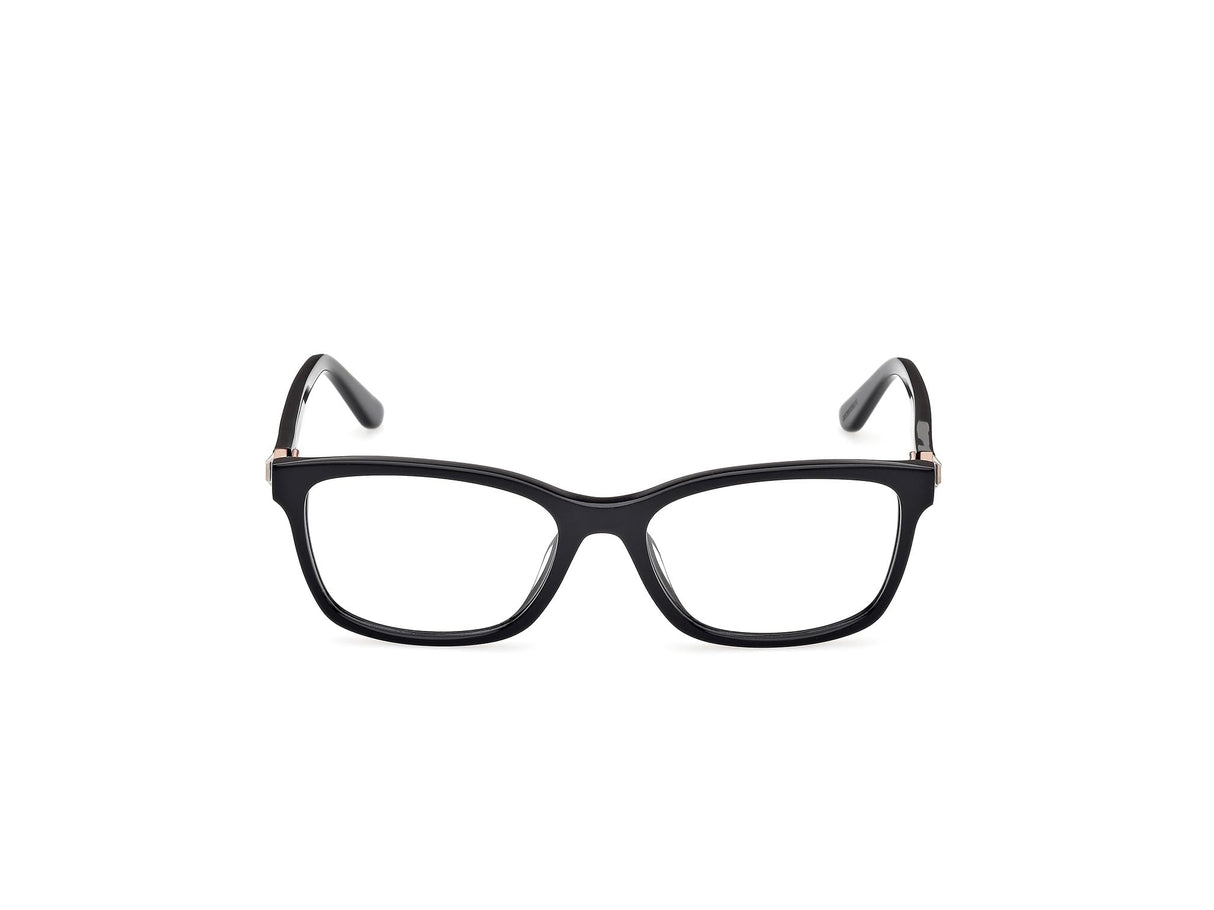 GUESS Gu50196 Marcos para Gafas recetadas, 001 Negro Brillante, 52/16/140 para Mujer