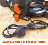 Evolution Power Tools R210CMS Multimaterial Sierra Ingletadora - Corta acero dulce, aluminio, plástico, madera con clavos incrustados, 210 mm