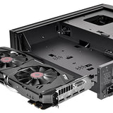 SilverStone SST-ML08B-H - Carcasa de Ordenador Milo Slim HTPC Mini-ITX, con asa, Negro