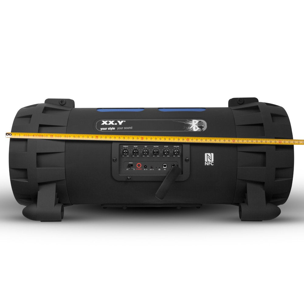 XX.Y P-127J - Altavoz portátil (Bluetooth, NFC), Negro