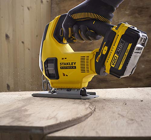STANLEY FATMAX SFMCS600M2K-QW - SIERRA DE CALAR V20 LI-ION 18V CON 2 BATERÍAS 4Ah, CARGADOR Y MALETÍN