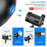 NEEWER Reflector de Montaje Bowens de Metal de 55 cm con difusor Blanco, Rejilla de Panal para luz de Video estroboscópica Compatible con Godox AD600 NEEWER CB60 Q4 Vision 4 S101 Series, NK-NARC22