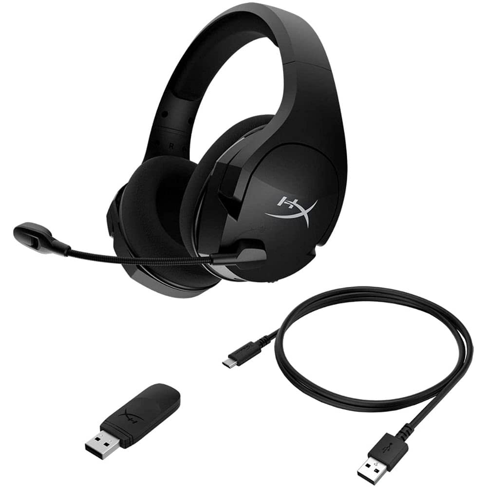 HyperX Cloud Stinger Core, Auriculares inalámbricos ligeros para juegos, DTS Headphone:X spatial audio, para PC