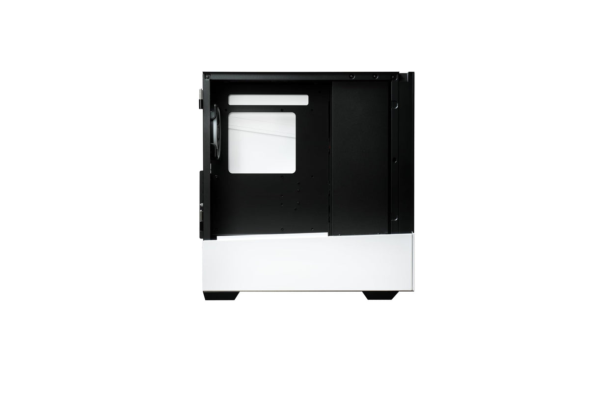 ENERMAXK8 ATX Mid Tower Carcasa para PC de Juegos de Cristal Templado, Incl. 3 Ventiladores ARGB PWM de 12 cm - USB3.2 Gen1 y USB3.2 Tipo C; ECA-EK8-WW-ARGB