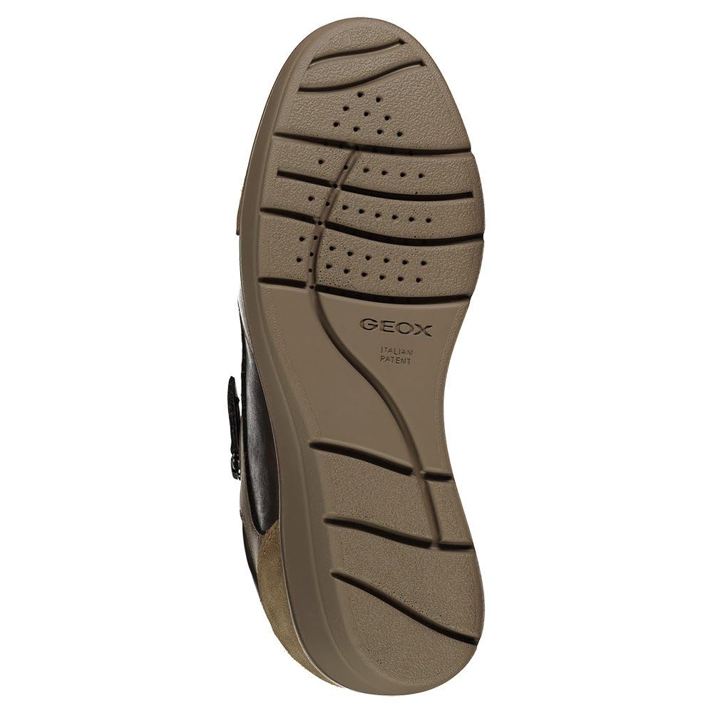 Geox D Ilde C, Zapatillas, Dk Taupe, 41 EU