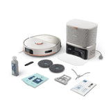Philips Homerun Serie 5000 – Robot Aspirador, Doble mopa giratoria, 10.000 Pa, aspira y friega, autovaciado (S-Bag®), navegación por láser Lineal, App Homerun, Beige (XU5100/20)