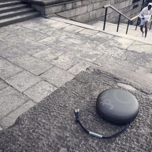 Bang & Olufsen Beosound A1 (2.ª Gen) Altavoz Bluetooth Inalámbrico Portátil Resistente al Agua y al Polvo con Sonido de 360 Grados, Alexa y Speakerphone, hasta 18 Horas de Batería - Oxygen