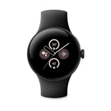 Google Pixel Watch 2 – Lo Mejor Fitbit – Monitor de frecuencia cardíaca, gestión del estrés, Funciones de Seguridad – Android – Carcasa de Aluminio en Negro Mate – Brazalete Deportivo en