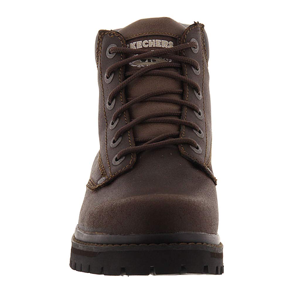 Skechers Sargento-Verdetto, Botas de Moda Hombre, marrón Oscuro, 46 EU