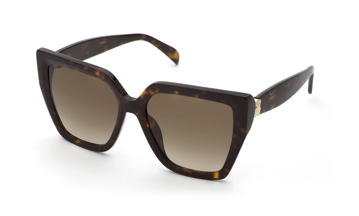 TOUS STOC40 Gafas, Shiny Brown/Yellow Havana, 56 para Mujer