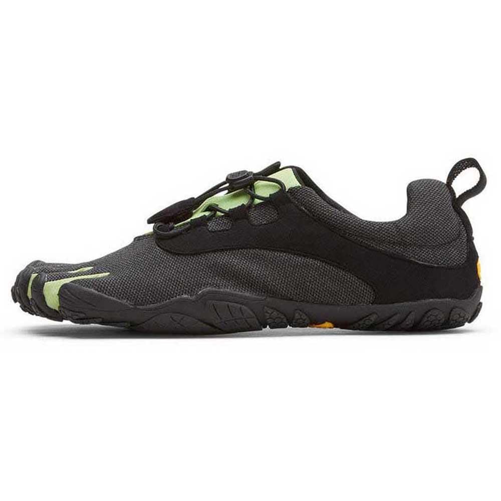 Vibram Fivefingers V-Run Retro para Hombre, Negro, Verde, Negro, 12-12.5