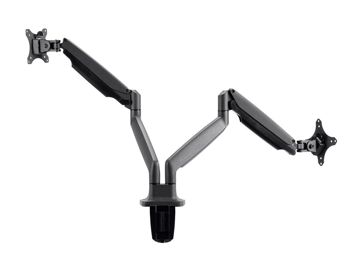 Monoprice 115525 Soporte de Escritorio Ajustable con Resorte de Gas para Monitor Dual (15 a 34 Pulgadas)