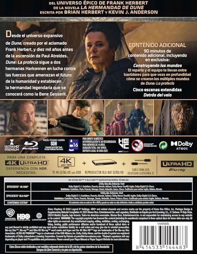 Dune: La profecía (Temporada 1) (4K UHD + Blu-ray) (Ed. especial metálica) [Blu-ray]
