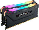Corsair Vengeance RGB Pro 32 GB (2 x 16 GB) DDR4 3600 MHz C18, Kit de Memoria de Alto Rendimiento (AMD optimizado), Ordenador de escritorio, Negro