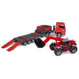 bruder 02774 - MAN TGA góndola baja con cargadora telescópica Manitou MLT 633, Vehículos, Góndola baja, Transportador, Camión, Cargadora sobre ruedas, Juguetes 3+ años