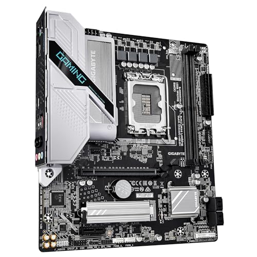 GIGABYTE H810M Gaming WIFI6 Placa Base - Procesadores Intel Core Ultra (Serie 2), VRM de 4+1+2 Fases, hasta 6400 MHz DDR5, 1xPCIe 4.0 M.2, LAN 2.5GbE, WiFi 6, USB 3.2 Gen 1
