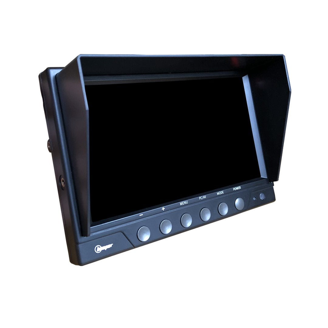Beeper RA102W4QUAD Cámara Trasera para Aparcamiento con 4 cámaras y Pantalla de 7" 12/24v, Blanco