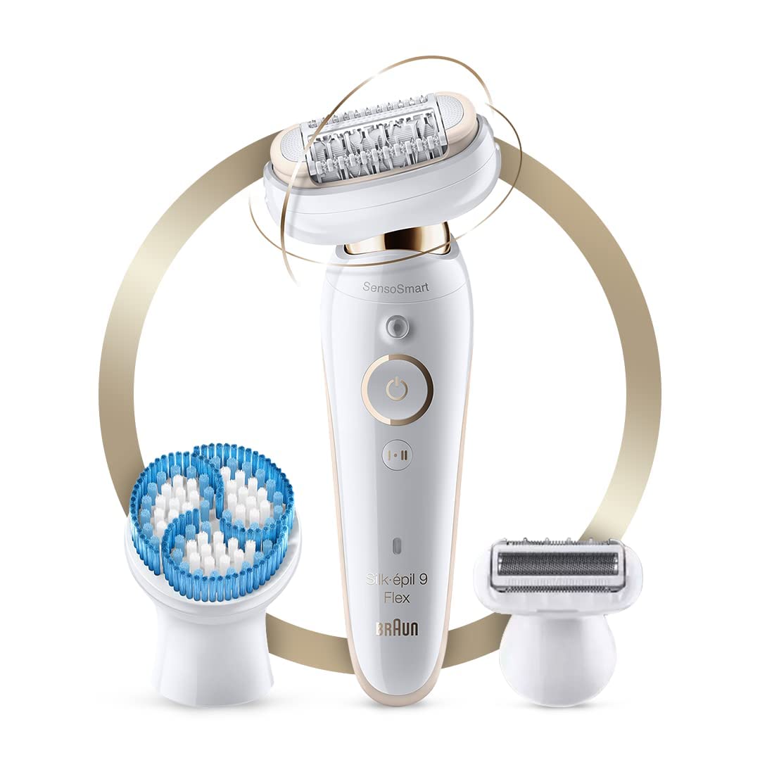 Braun Silk Epil 9 Flex 9010 - Depiladora eléctrica 3D, color blanco