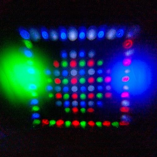 Ibiza - COMBI-FX4 - Efecto de iluminación versátil 3 en 1 WASH - MOON - STROBE con 6 canales DMX - 4 x 12 LEDs RGBW
