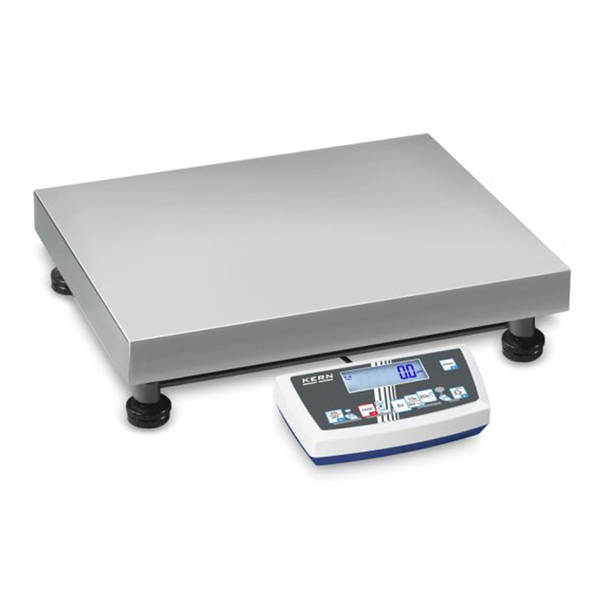 Plataforma BOSCHE [Kern CD 30 K0.1l] selbsterklärende de la Industria BOSCHE para cargas de alta, rango de pesaje [Max]: 30 kg, Lectura [D]: 0,1 g, reproducibilidad: 0,2 g, linealidad: 0,5 g, placa de pesaje: Alto 450 x 350 x 115 mm (Acero Inoxidable)