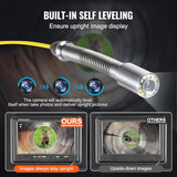 VEVOR Cámara de Alcantarillado con Localizador 512 Hz, 30 m, Cámara de Inspección de Drenaje con Nivelación Automática, Zoom 36X, 12 LED, Tarjeta 32 GB, para Tuberías de Conductos, 320 x 390 x 155 mm