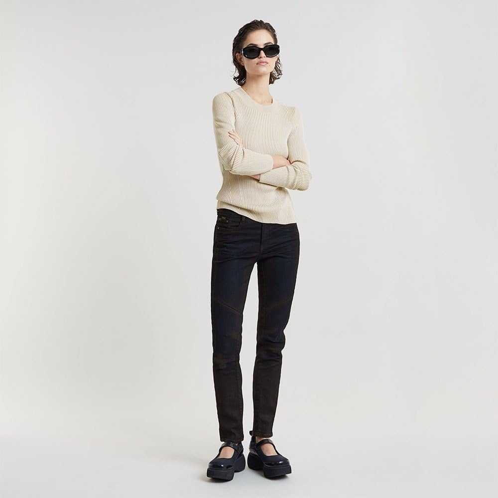 G-STAR Para Mujer Jeans Ace 2.0 Biker Slim Straight, Azul (Worn in Granulite Cobler D25285-8968-G807), 30W / 32L