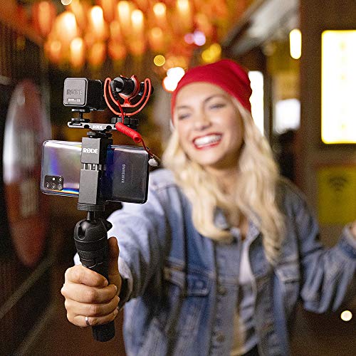 RØDE Microphones VideoMicro Vlogger Kit para teléfonos móviles (conexión de 3,5 mm) (VLOGVMICRO)