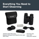 Celestron 72323 Nature DX 10x42: prismáticos para Exteriores y para observar Aves, con Revestimiento múltiple Completo y prismas BaK-4, Carcasa revestida de Goma y Resistente al Agua y el vaho