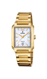Festina Reloj Mujer F20680/2 On The Square Caja de Acero Inoxidable 316l Dorado Correa de Acero Inoxidable 316l Dorado