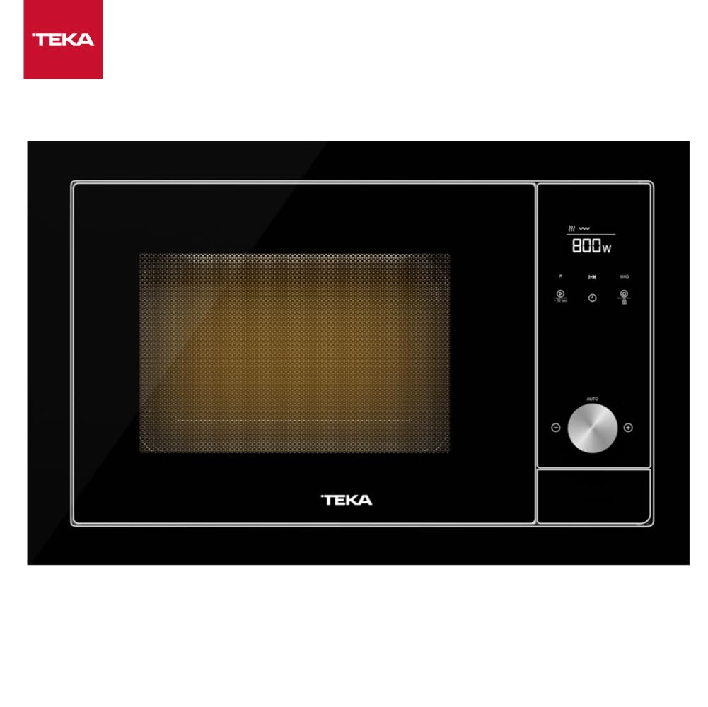 Teka ML 8200 BIS - Microondas y Grill de 20 lts, Urban Colors Edition, 5 Niveles de Potencia, Touch Control, Memoria de Cocinado, Display TFT, Color Cristal Negro