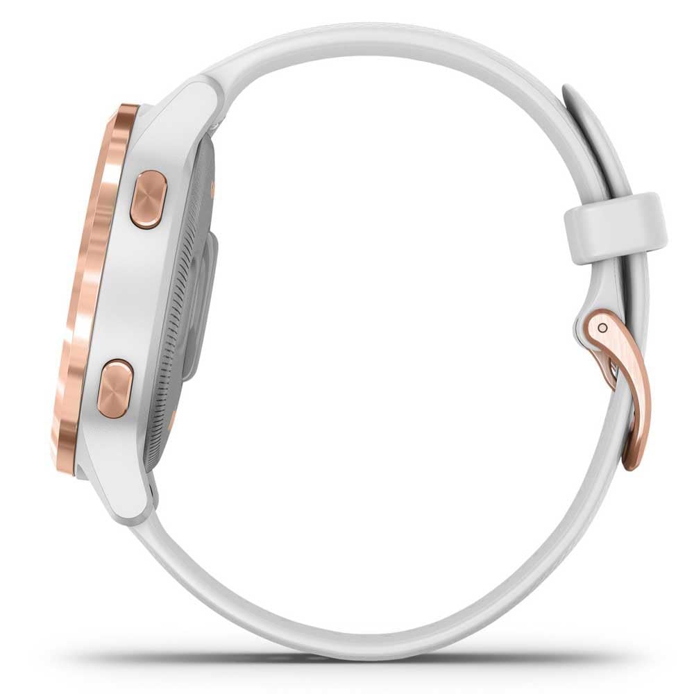 Garmin Vívoactive 4S Reloj Inteligente con GPS y Funciones de Control de la Salud Durante Todo el Día, Adultos Unisex, Rosa/Blanco, 40mm